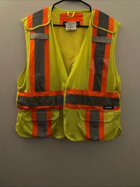 High-Visibility Safety Vest with Reflective Striping For Men